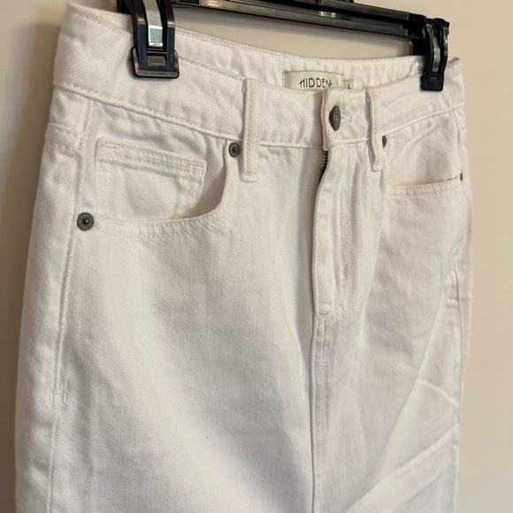 HIDDEN Peyton WHITE FRONT SLIT MIDI SKIRT - Women’s Large - Picture 7 of 14